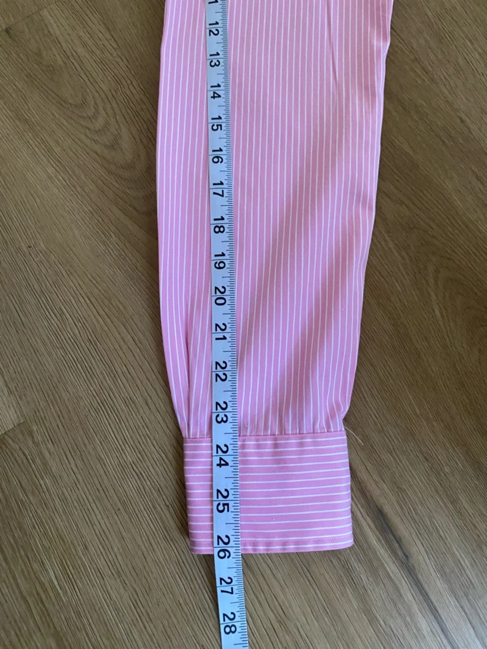 Polo by Ralph Lauren Pink and White Striped Cotton Long sleeve Dress Shirt